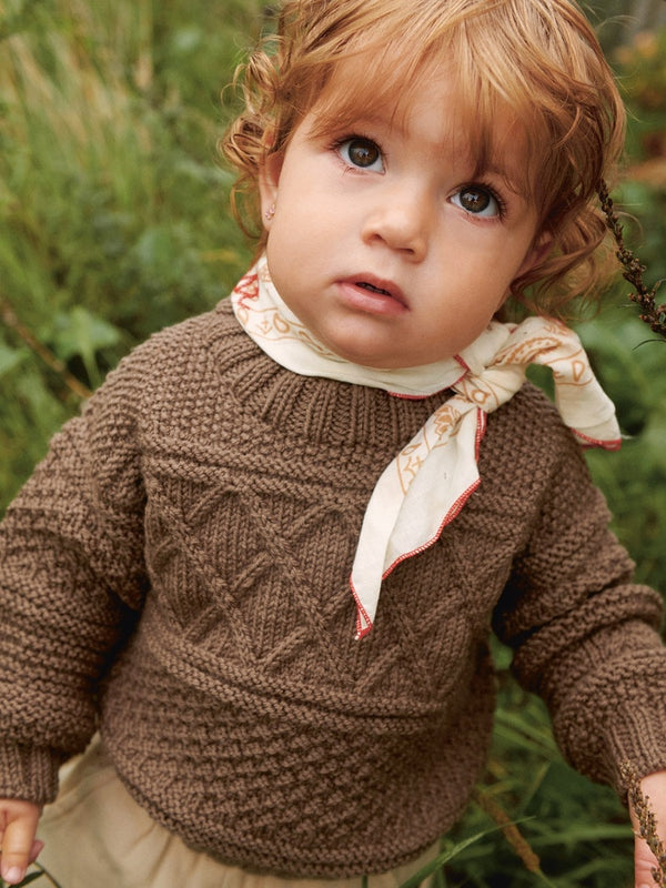 Guernsey Sweater Baby – pulover de bebeluși tricotat din Double Sunday, Sandnes Garn