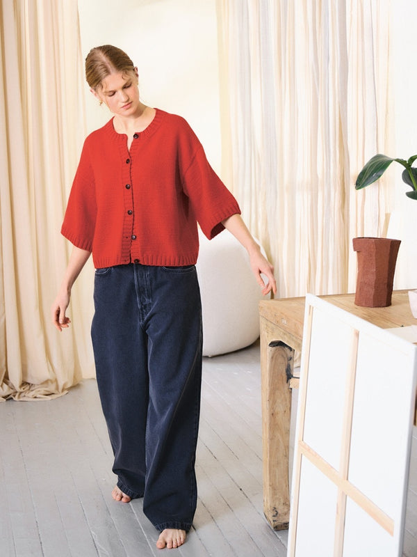 Lia Cardigan – jachetă tricotată din Double Sunday, Sandnes Garn
